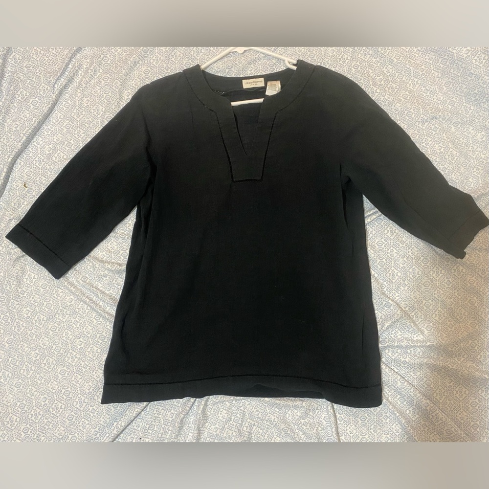 Liz Claiborne Black Blouse
